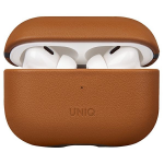 UNIQ dėklas Terra AirPods Pro 2 gen.Genuine Leather (2022/2023) rudos spalvos