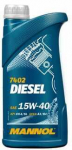 Automobilio variklio tepalas Mannol Diesel, 15W-40, 1 l