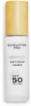 Makeup revolution &bdquo;Revolution PRO&ldquo; makiažo pagrindas SPF 50 &bdquo;Protect Soft Focus&ldquo; (gruntas), 27 ml