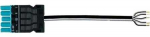 Wieland GST18I5 Kabelis, lizdas/laisvas, HF CPR: Eca 1.5mm2 mėlynas, L=3M