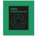 Multi Kibirinis mai&scaron;as Catersource 30 l P 500 x I 600 mm 15my MDPE su žaliu užlenkimu, 100 % perdirbtas, 15 rl x 50 vnt./dėžėje