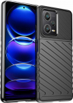 Hurtel Thunder Xiaomi Redmi Note 12 Pro+ silikoninis armor dėklas telefonui juodos spalvos