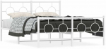 Lova Lovos rėmas su galvūgaliu/kojūgaliu, baltas, 140x200cm, metalas