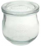 Patentuotas stiklas Weck Tulip 370 ml &Oslash;90x86mm be dangtelio Stiklas, 1 vnt.