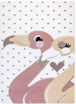 Dywan TINIES FLAMINGOS spalva kreminė 160x220 Hakano