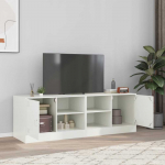 TV staliukas Televizoriaus spintelės, 2vnt., baltos, 67x39x44cm, plienas