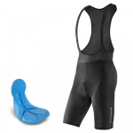 Rockbros RK2002XL bib shorts with XL pad - juodos spalvos