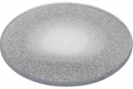 Dekoracja Domu Stiklinė žvakidė PLATE, sidabro sp., 20 cm