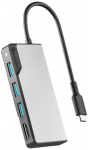 Alogic Fusion Core USB-C 5 prievadų &scaron;akotuvas, pilkos spalvos