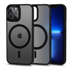 Tech-Protect MagMat MagSafe Apple iPhone 12 / 12 Pro - matte dėklas telefonui juodos spalvos