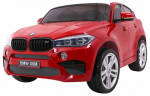 Ramiz Dvivietis elektromobilis BMW X6M XXL, lakuotas raudonas