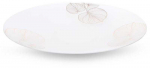 Eurofirany LIMITED COLLECTION BLANCA5 Dekoratyvinė lėk&scaron;tė su lapų motyvu, &empty; 37 X 4 cm, spalva: balta/auksinė