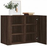 Sieninė spintelė, ruda ąžuolo, 75x35x60cm, apdirbta mediena