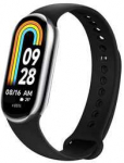 FIXED Silikoninis dirželis Silikoninis dirželis skirtas Xiaomi Mi Band 8 juodas