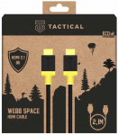 Tactical Webb Space HDMI 2.1 8K 2.1m juoda/geltona