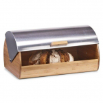 Bamboo Zeller duonos dėžė 39 x 25,5 x 18,5 cm bambuko / nerūdijančio plieno