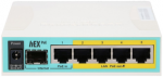 MikroTik hEX PoE | Mar&scaron;rutizatorius | 5x RJ45 1000Mb/s, 1x SFP, 1x USB