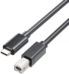 Unitek Unitek USB C į USB B 2.0 spausdintuvo kabelis, juodas, 3m