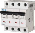 Eaton 166531 Grandinės pertraukiklis 4P C 6A 6kA AC PL6-C6/4 166531