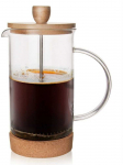 Arbatinukas infuzinis, stiklinis ąsotis su stūmokliu, kavai, arbatai, žolelėms, 0,75 l