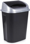Plastikinė &scaron;iuk&scaron;lių dėžė, juoda, 25 litrai