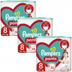 Pampers Jumbo p&uuml;ksm&auml;hkmed suurus 8, 96tk, 17kg+