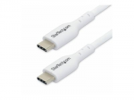 &bdquo;StarTech Baltas&ldquo; USB-C įkrovimo laidas, 2 m, 60 W, maitinimo &scaron;altinis, M/M, Type-C