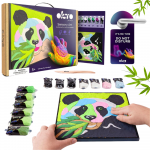 Okto Rinkinys DO MALOWANIA OBRAZU PANDA Rinkinys KREATYWNY ARTYSTYCZNY 3D CIASTOLINA