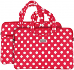 Wonder ne&scaron;iojamo kompiuterio krep&scaron;ys 13-14 colių red polka-dot