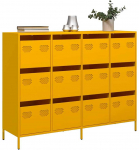 &Scaron;oninė spintelė, garstyčių, 135x39x103,5cm, plienas