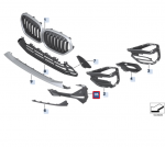 Bmw X1 F48 Lci De&scaron;inės Pusės Grillio Danga Originalus 51117954246