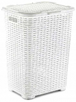 RATTAN skalbinių krep&scaron;elis 45l - baltas 400x316x550