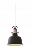 Pakabinamas &scaron;viestuvas Lubų &scaron;viestuvas NOOR,2691,AC220-240V,50/60Hz,1*E27, IP20, skersmuo 22 CM, viengubas, juoda