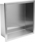 rea bathroom shelf 30x30 steel brush