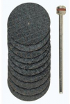 Pjovimo diskeliai, armuoti &Oslash;22mm(10vnt.) PROXXON