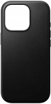 Dėklas Nomad Modern Leather case, juodas - iPhone 16 Pro