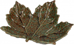 RITUALI DOMESTICI SFOGLIAMI 2 platanos lapo formos lėk&scaron;čių rinkinys 17 x 19,5 x 5 cm