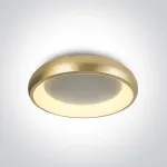 Lubinis &scaron;viestuvas 30W LED vidaus plafonas, &scaron;lifuoto aukso sp., 2700/3000/4000K, dimeriuojamas, 62134N/BGL/V