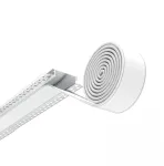 LED užglaistomas profilis su dangteliu ir 2 užbaigimais, aliuminio sp., 2m, 20328