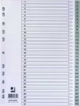 Q-Connect Q-CONNECT skirstytuvai, PP, A4, 225x297mm, 1-31, 31 lapas, pilka