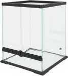 "PawHut" terariumas roplių maitinimo dėžutė Ventiliacija prie&scaron; pabėgimą 120L stiklinis terariumas kabelių valdymas amfibijų voras metalas juodas 45x45x60cm