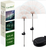 LED Sodo &scaron;viestuvai su saulės baterija Dandelion, 2 vnt.