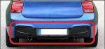 BMW Galinio Bamperio Įdėklas 1 F20 F21 51128050769 Originalus 51128050769