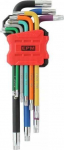 EPM KOMPLET KLUCZY TORX Raudonas LINE 9 SZT. (1 KPL)