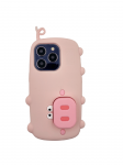 3Dcase DĖKLAS CASE 3D PIG WITH IPHONE 13 PRO STAND