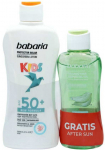 Babaria Kids apsauginis kremas nuo saulės SPF50, atsparus vandeniui, 200 ml balzamas po deginimosi, 1 vnt.