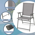 Promotions Sodo kėdžių komplektas, 61x58,5x96,5 cm, Pilka