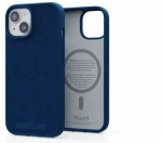 Njord &bdquo;Suede MagSafe&ldquo; dėklas, skirtas Apple iPhone 15 Pro, mėlynas