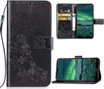 Reach Dėklas Flower Book Samsung A145 A14 4G/A146 A14 5G juodas