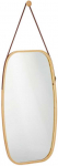 Relaxdays Sieninis veidrodis, 76.5x43.5x1.5 cm, rudas